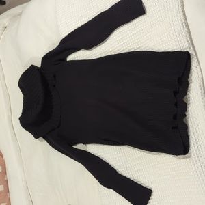 Cowl neck tunic sweater